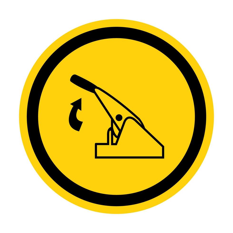Pull Parking Brake Symbol Sign Isolate On White Background,Vector Illustration EPS.10 vector