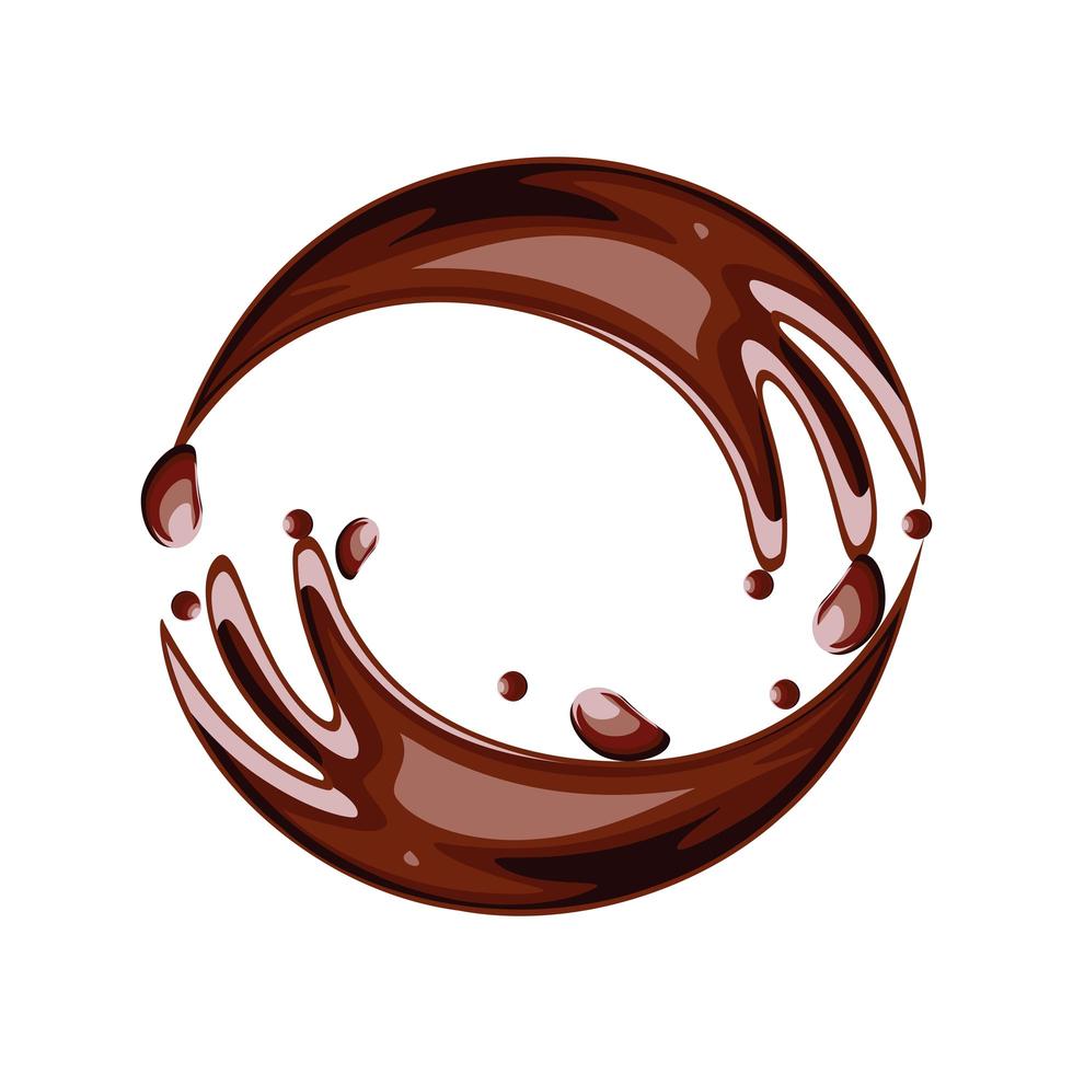 chocolate liquid cacao vector