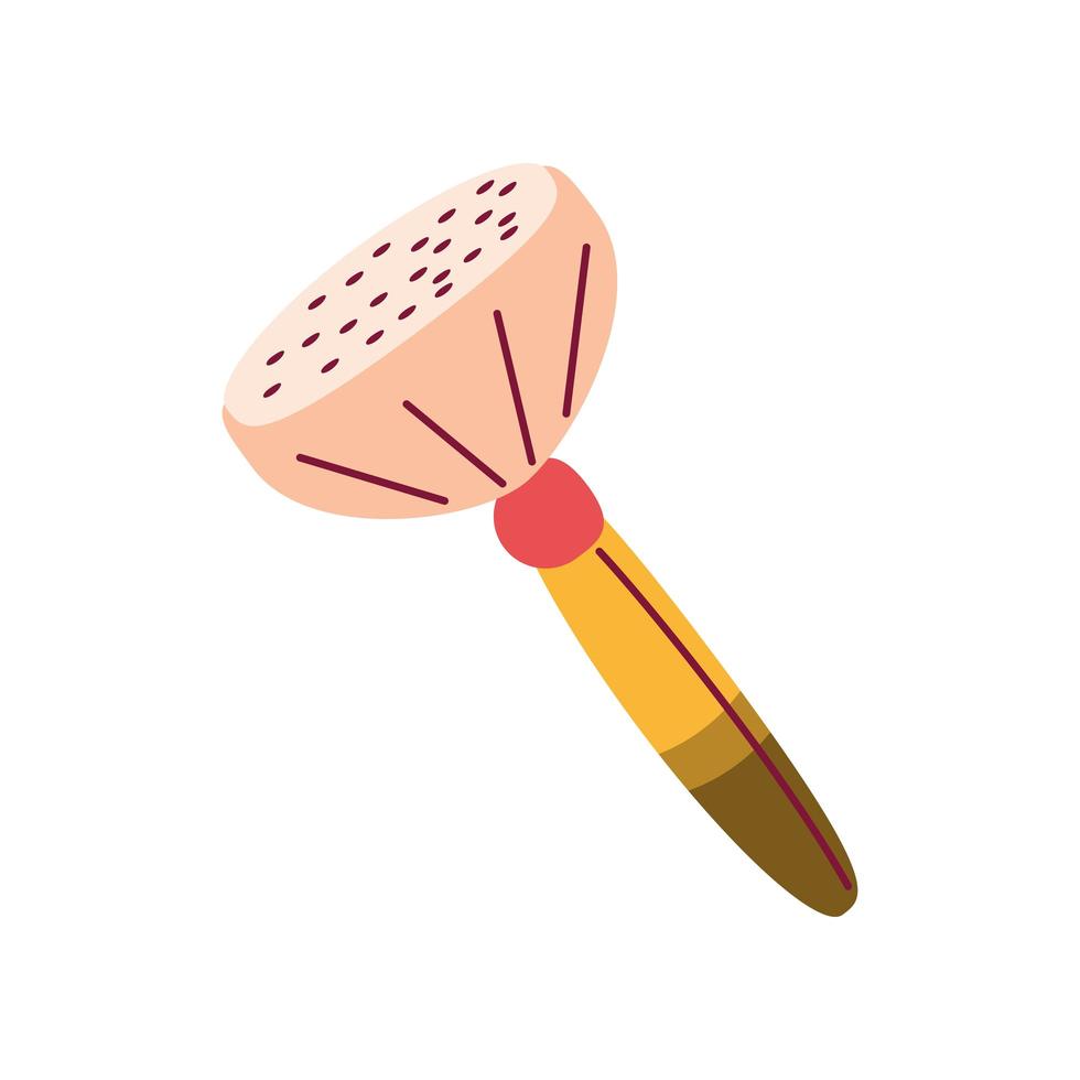 makeup brush blush vector