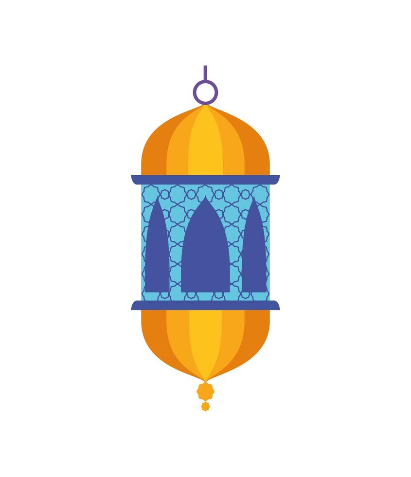 arabic lamp decoration vector
