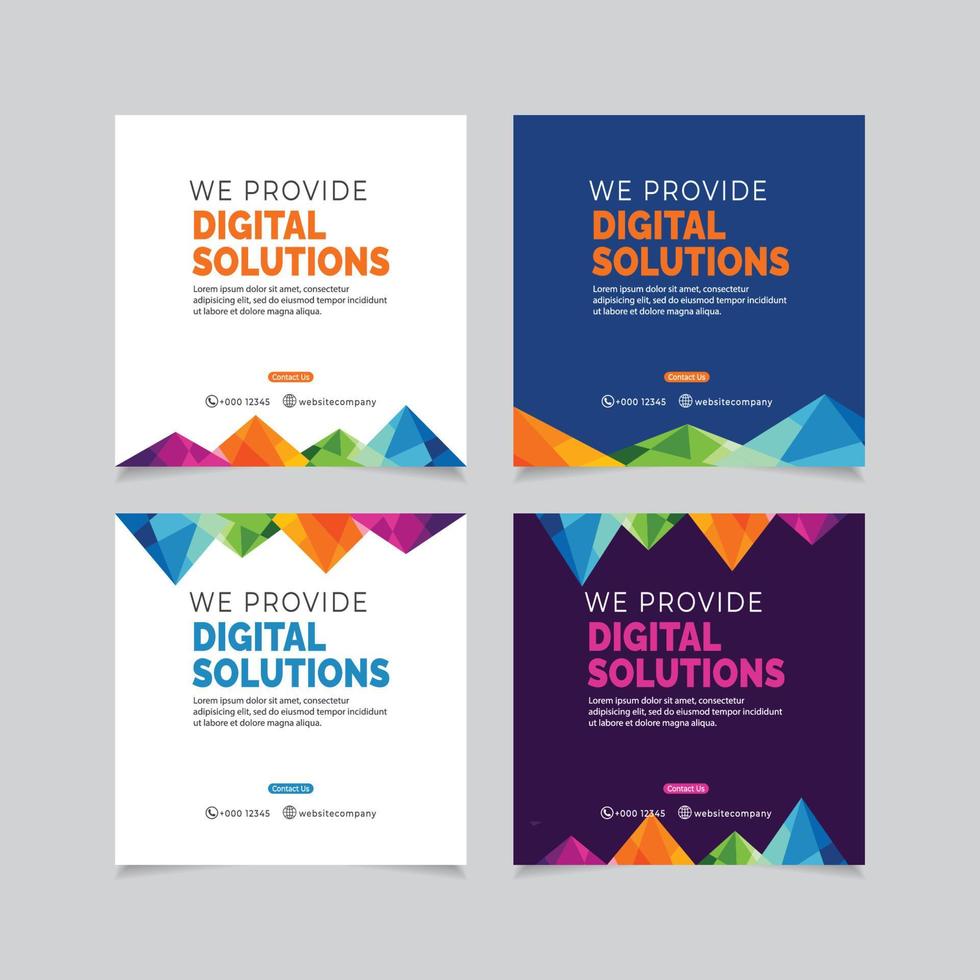 Banner collections vector template