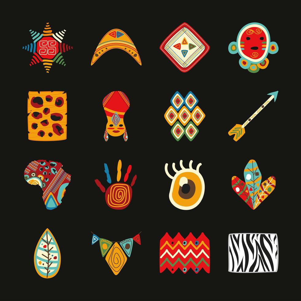 set african art vector