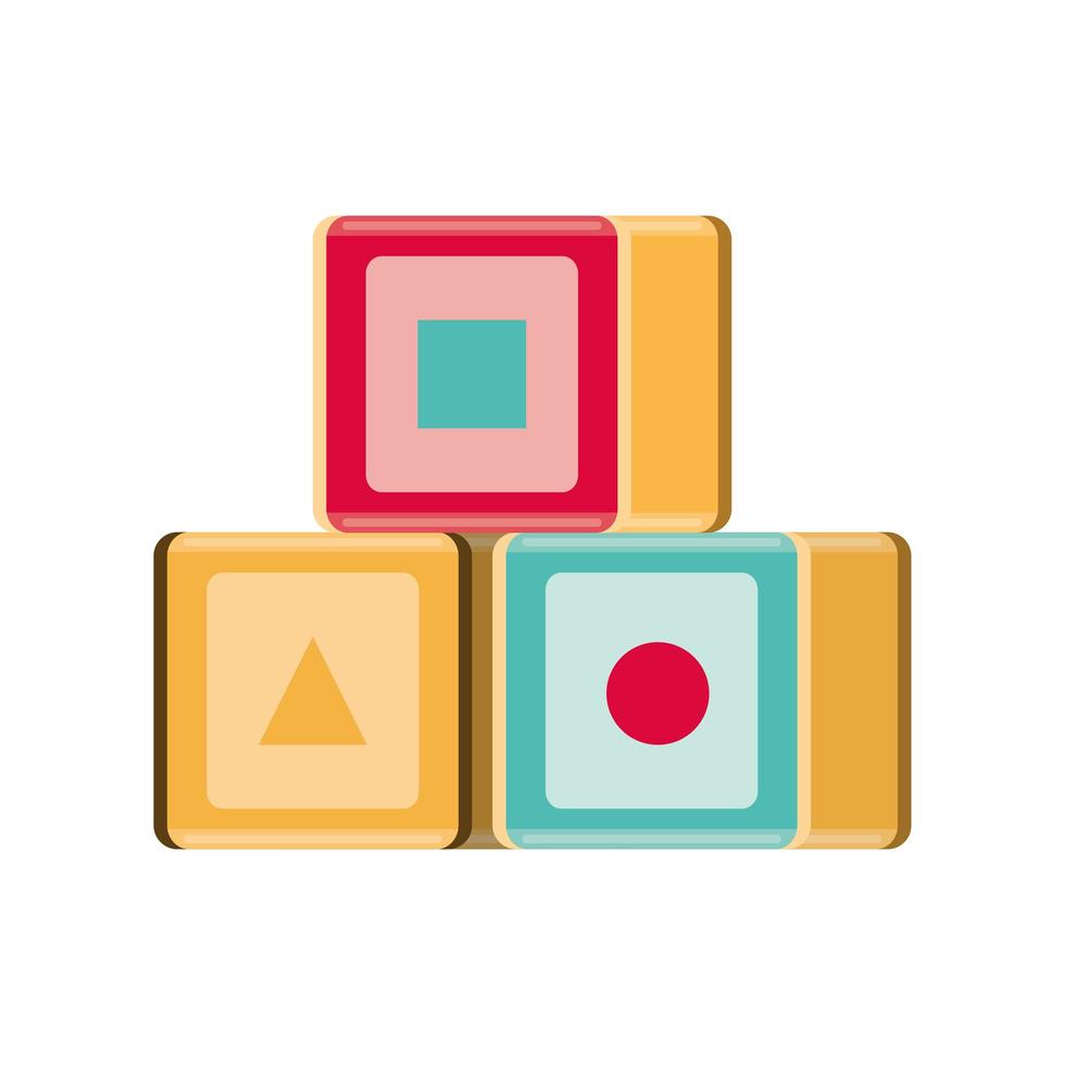 kids toy blocks vector