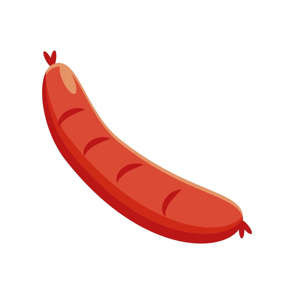 sausage portion food vector