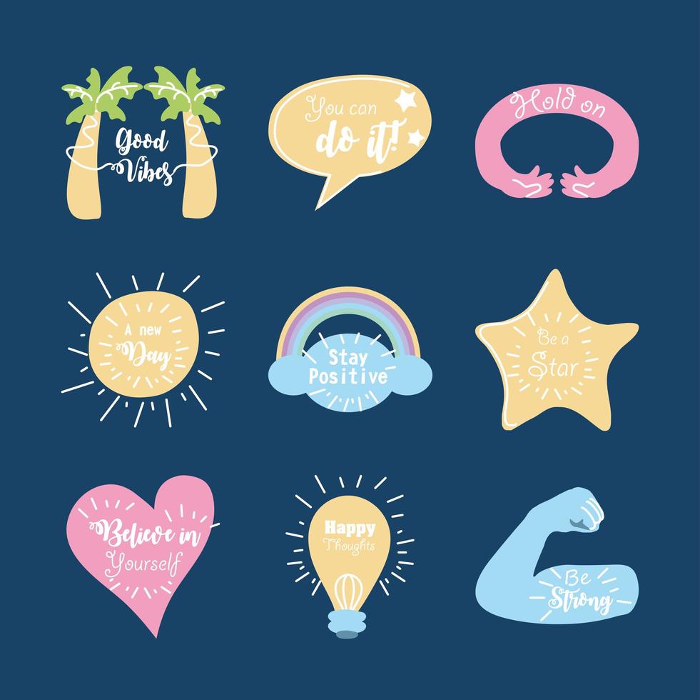 believe doodle set vector