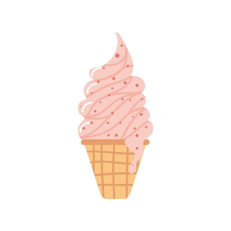 helado dulce vector