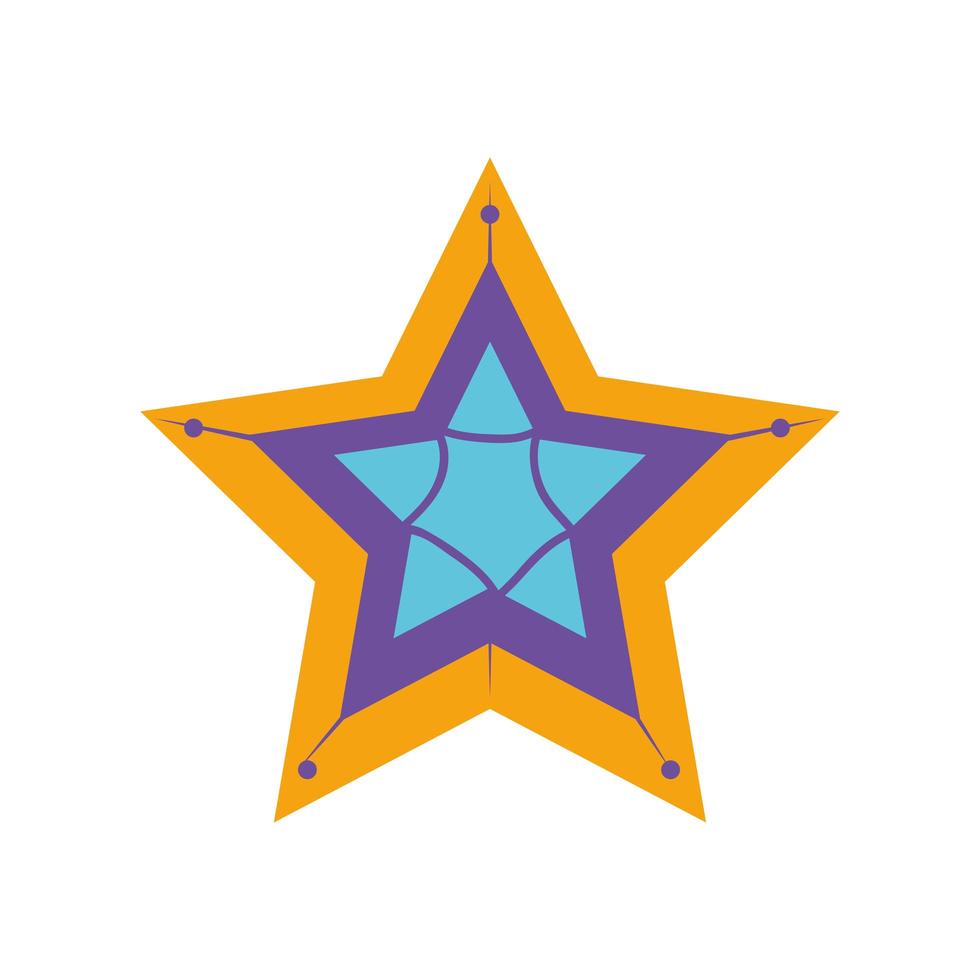 star decoration ornament vector