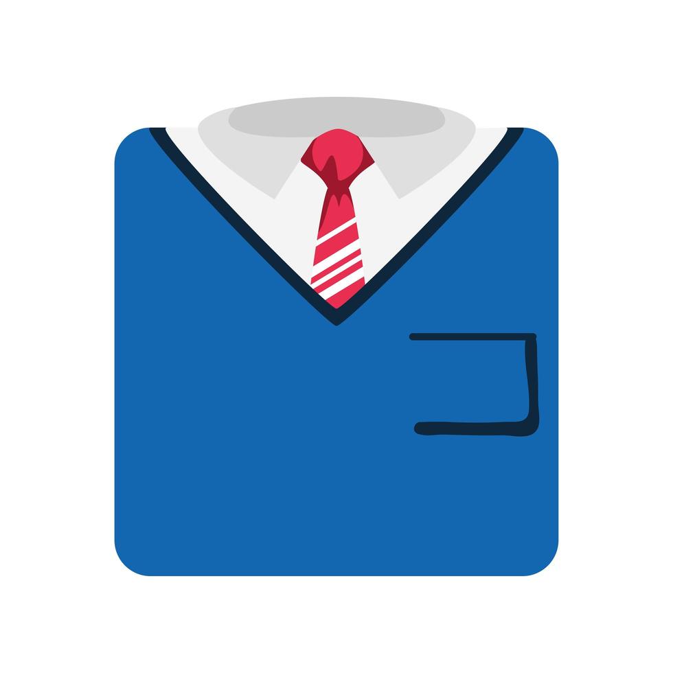 folded sweater necktie vector