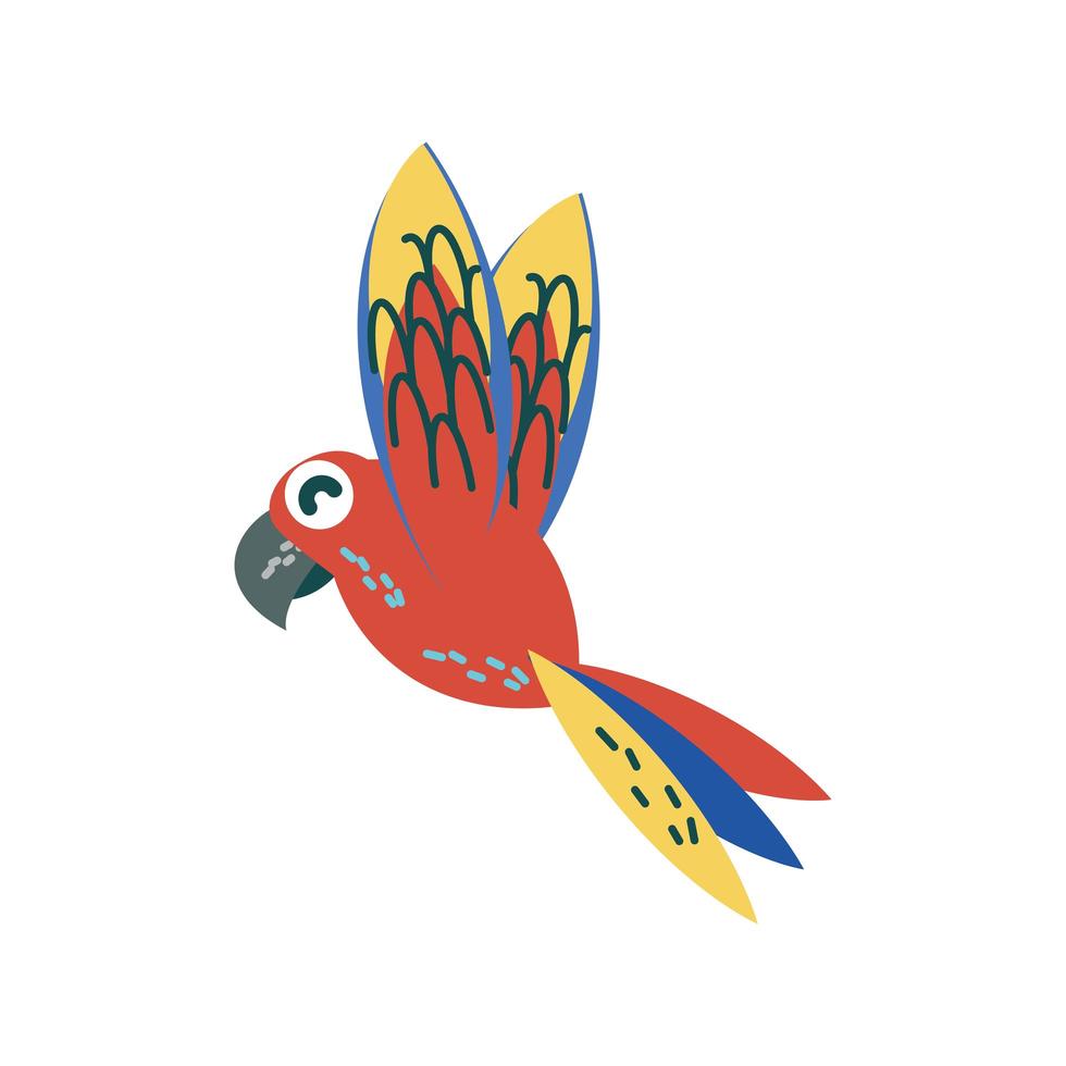 macaw tropical animal vector