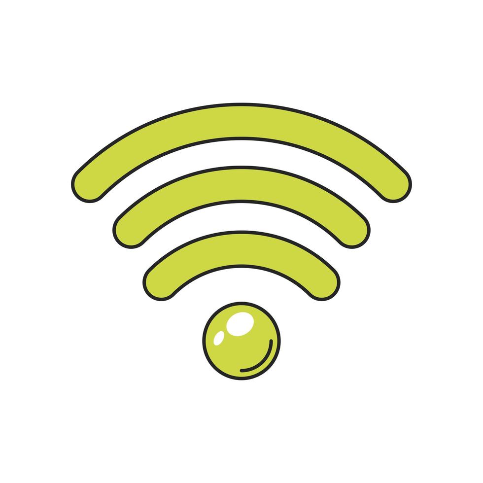 conexión wifi a internet vector
