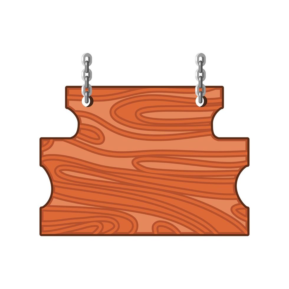 wooden board empty vector