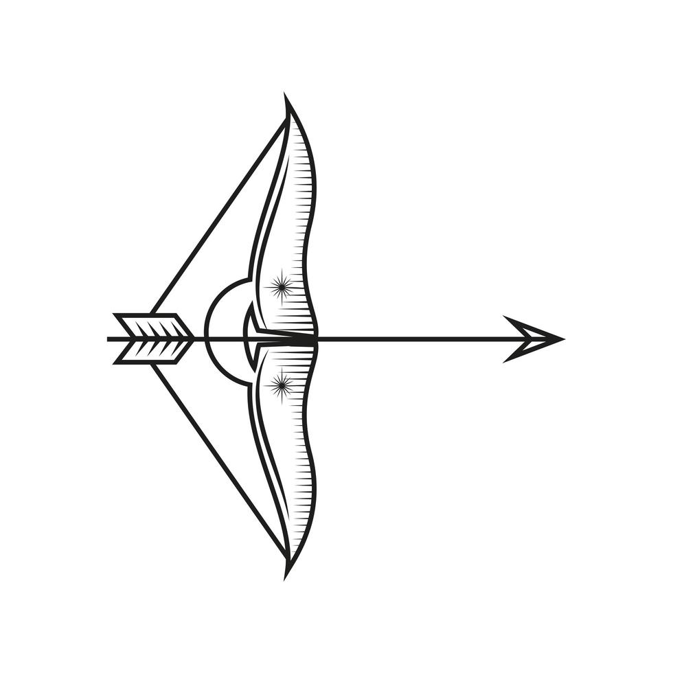 astrología del zodiaco sagitario vector