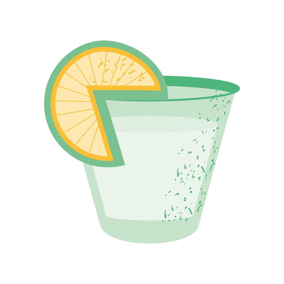 trago de tequila vector