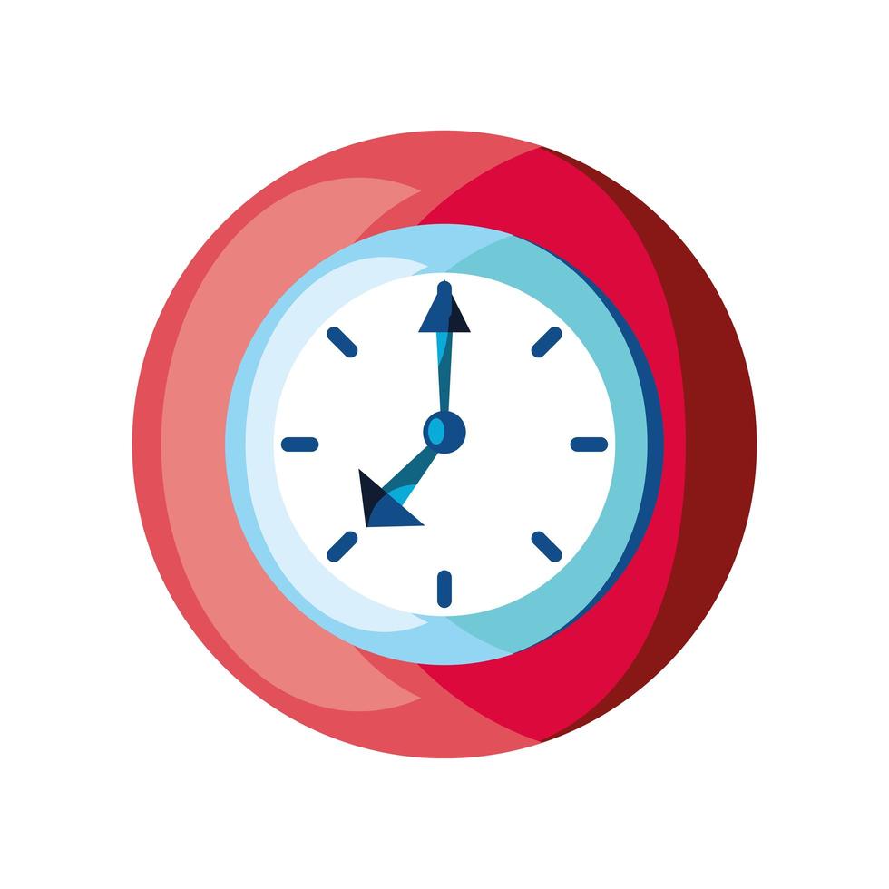 dibujos animados de reloj redondo vector