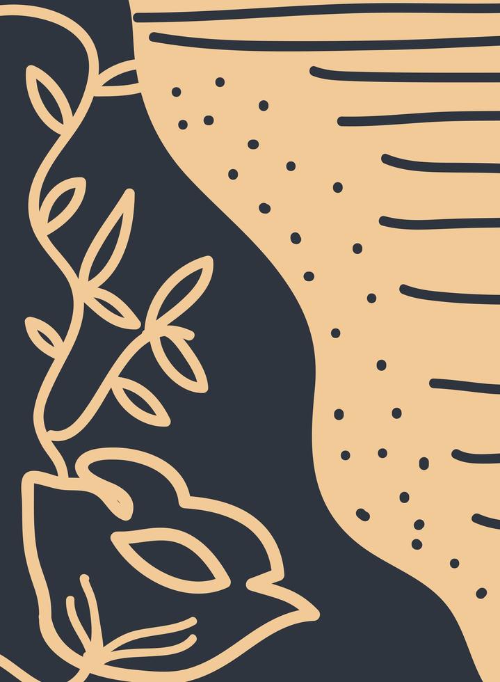 abstract cover floral vector