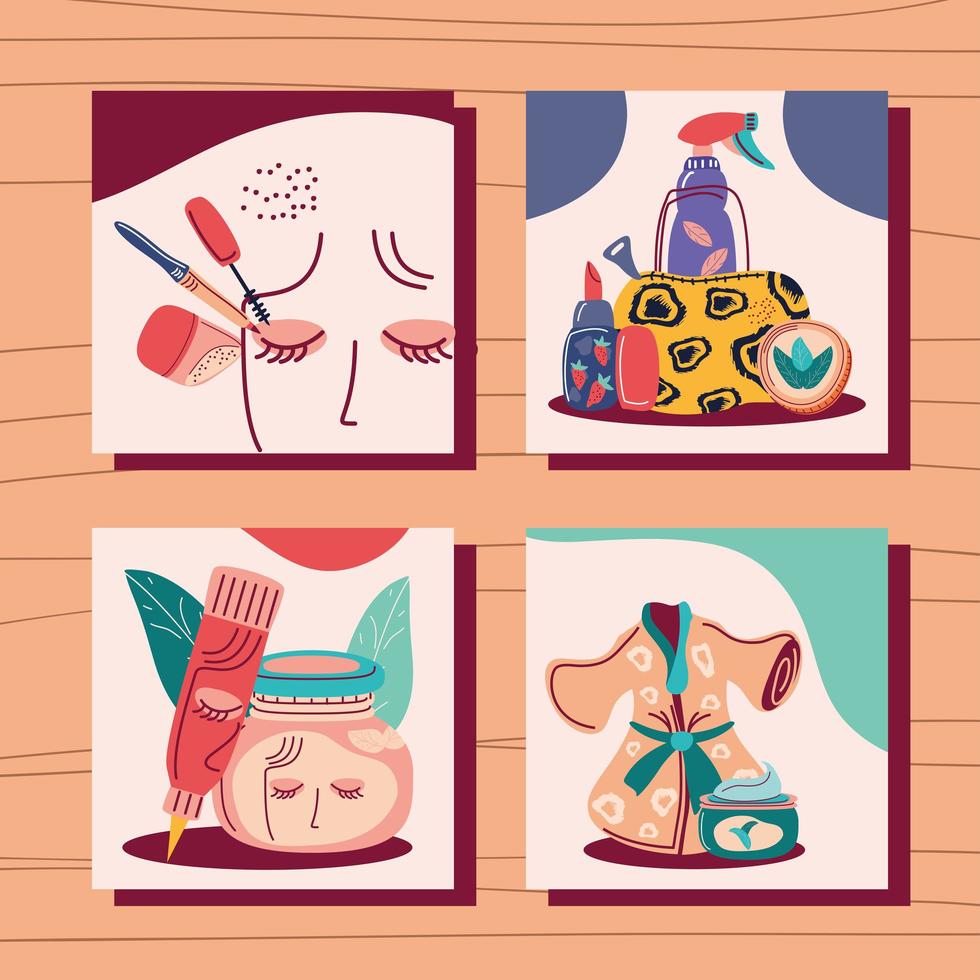 cosmetic makeup spa vector