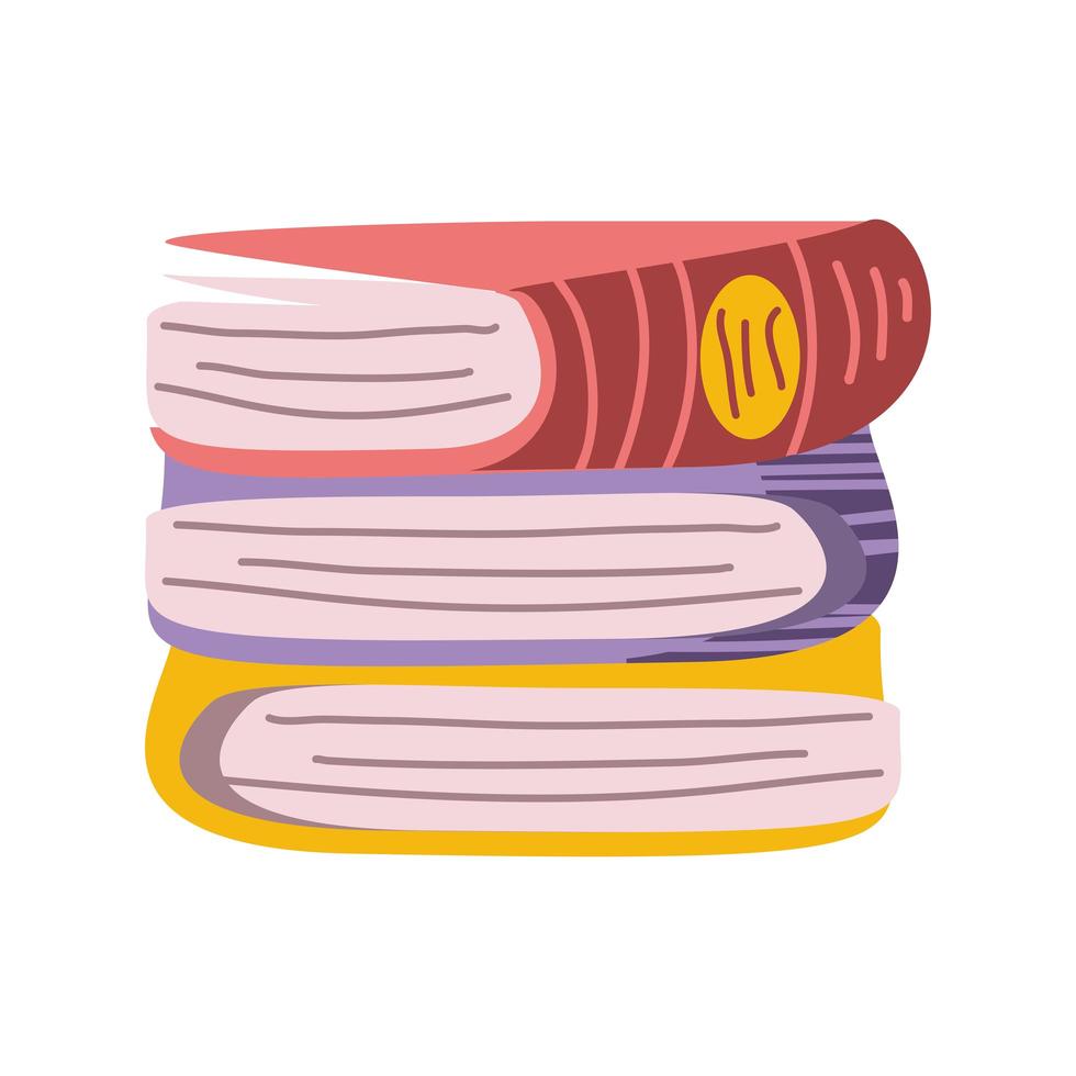 pila de libros vector