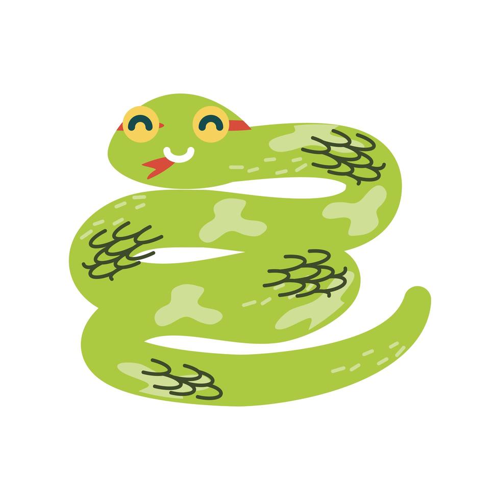 snake tropical animal vector