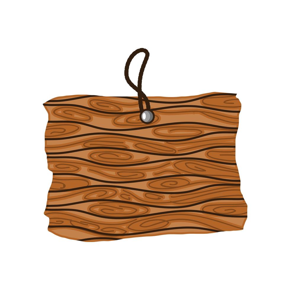 rustic wooden plank vector