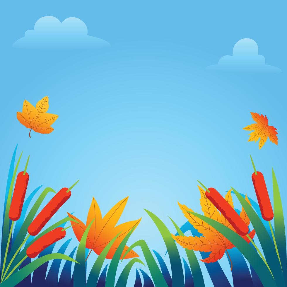 Vegetation On Spring Background vector