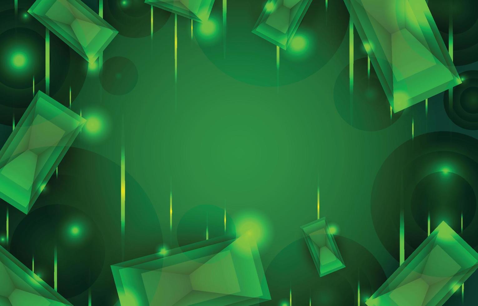 Abstract Green Background Template vector