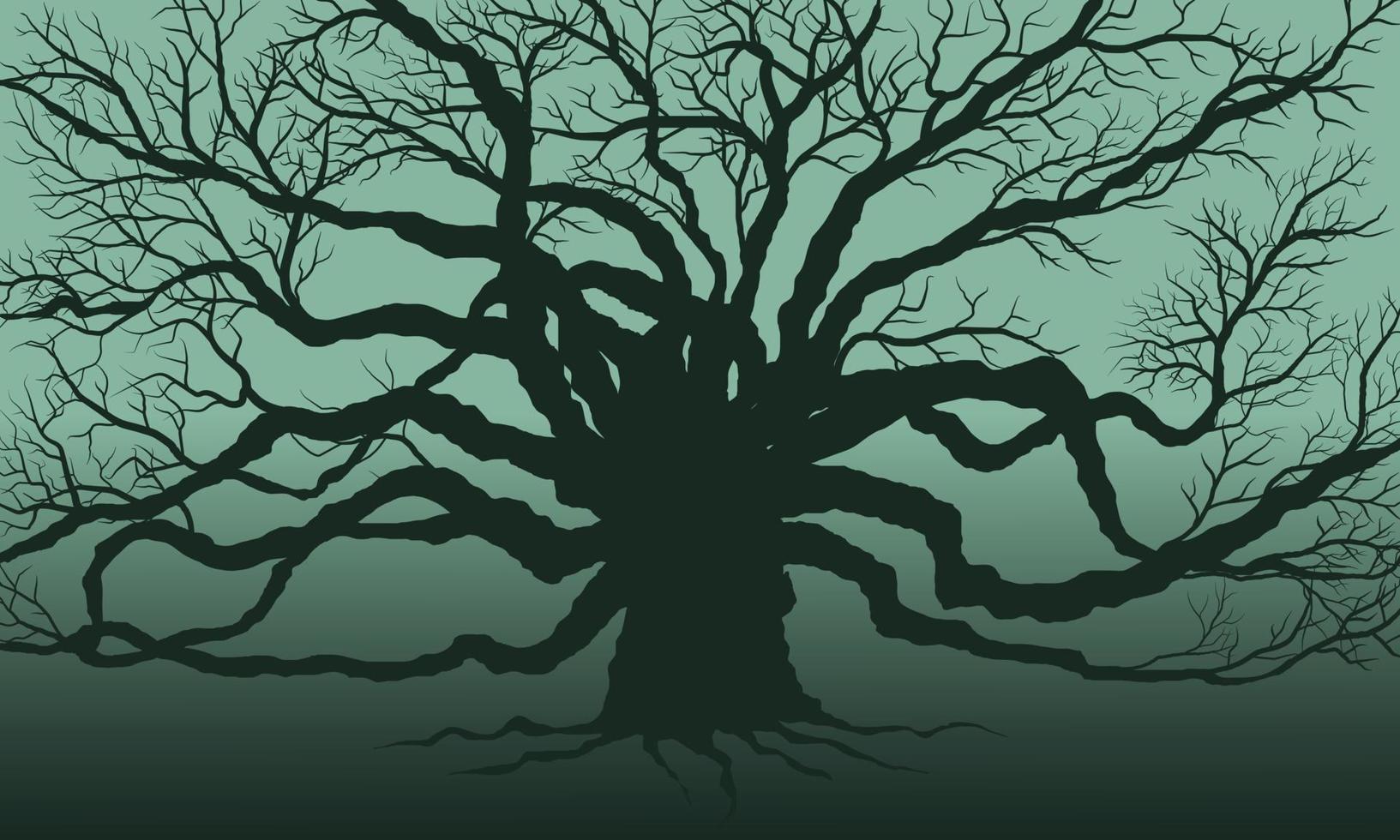 big trees dead vector