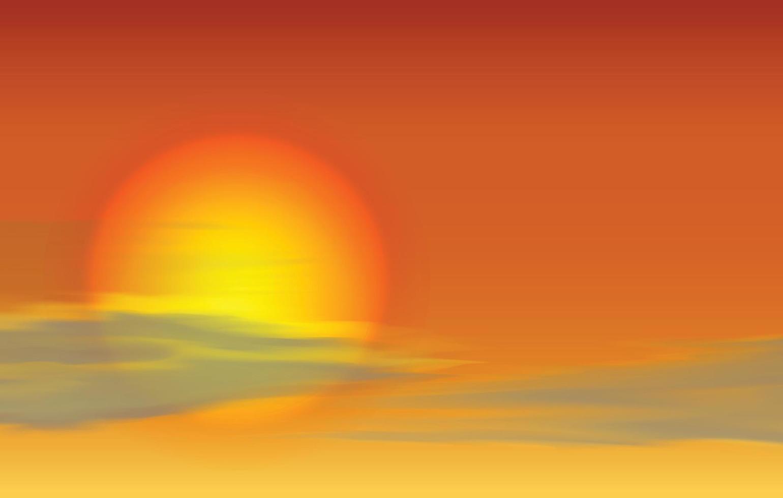 Sunset background eps 10 vector