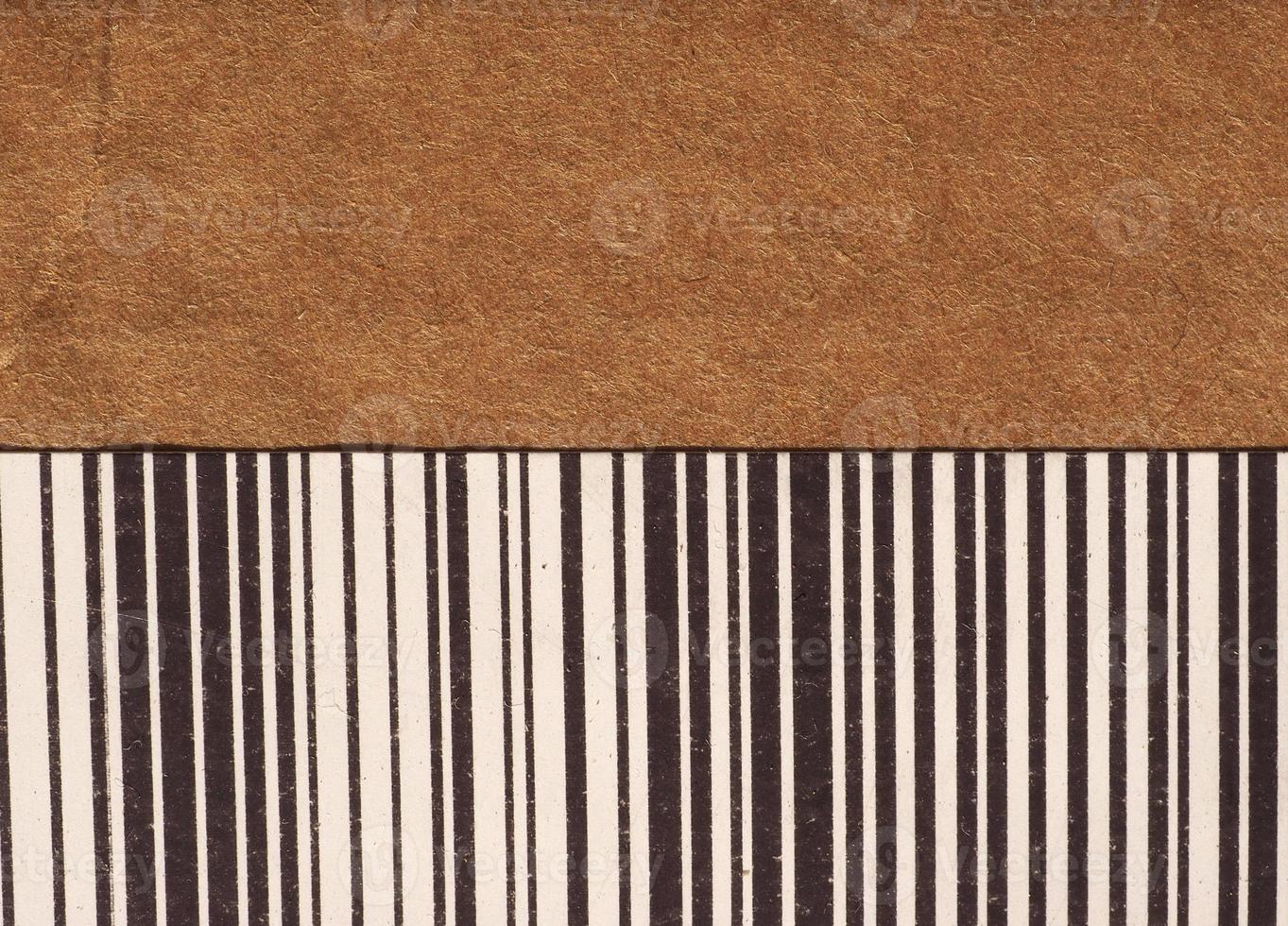 barcode on cardboard box photo