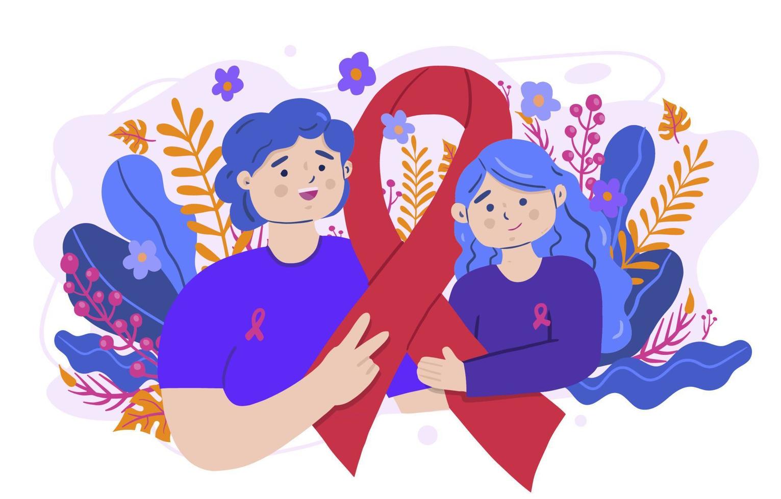 World AIDS Day Concept vector
