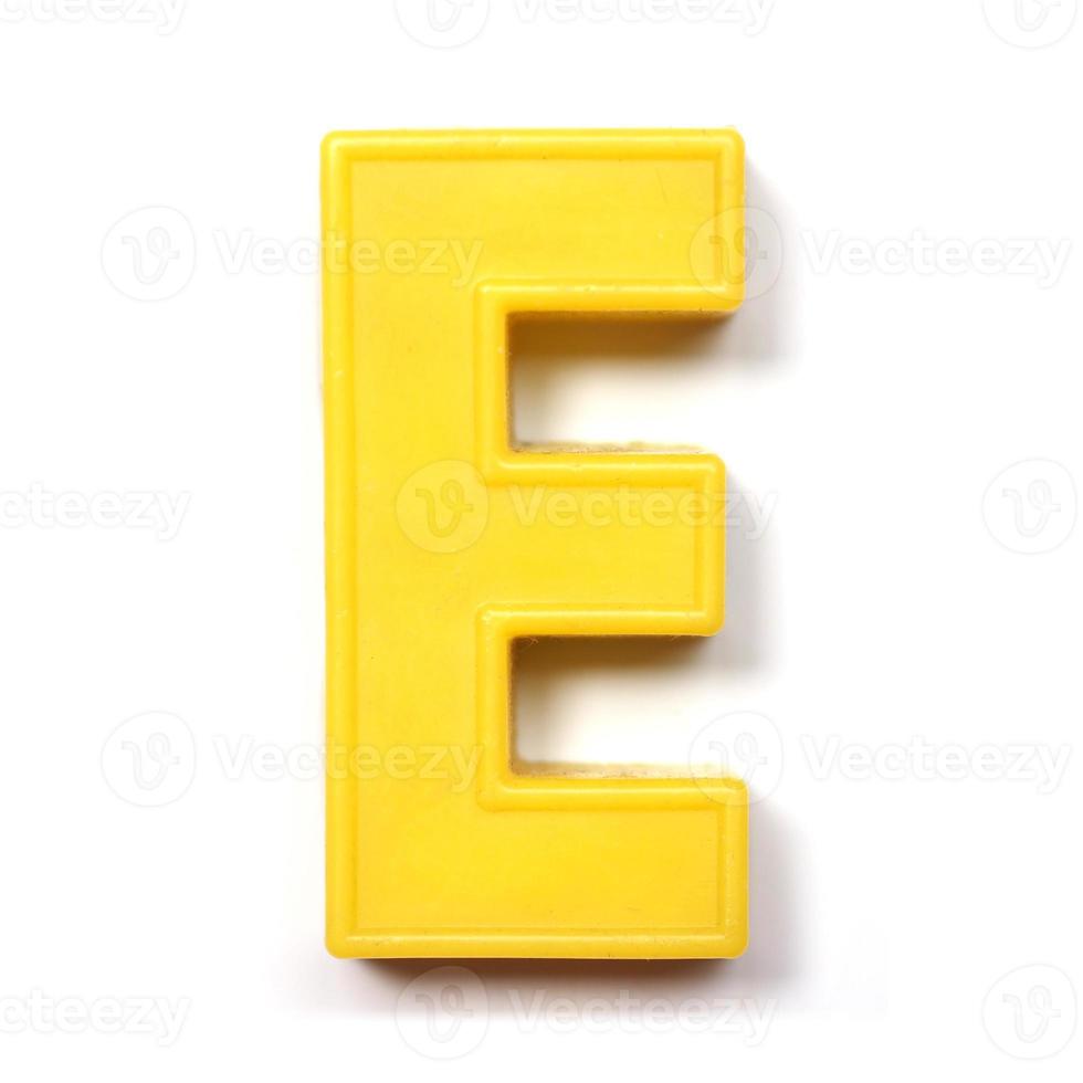 Magnetic uppercase letter E photo