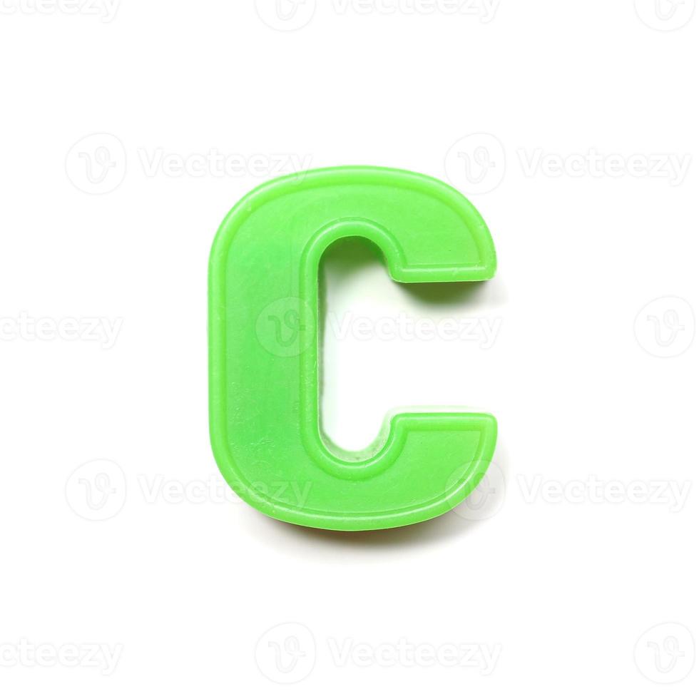 Magnetic lowercase letter C photo