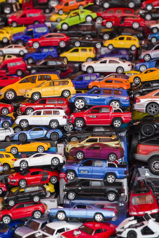 COPACABANA, BOLIVIA, JANUARY 7, 2018 - Plastic toys on the street market. China is the largest manufacturer and exporter of toy products, manufacturing over 70 percent of the worlds total photo