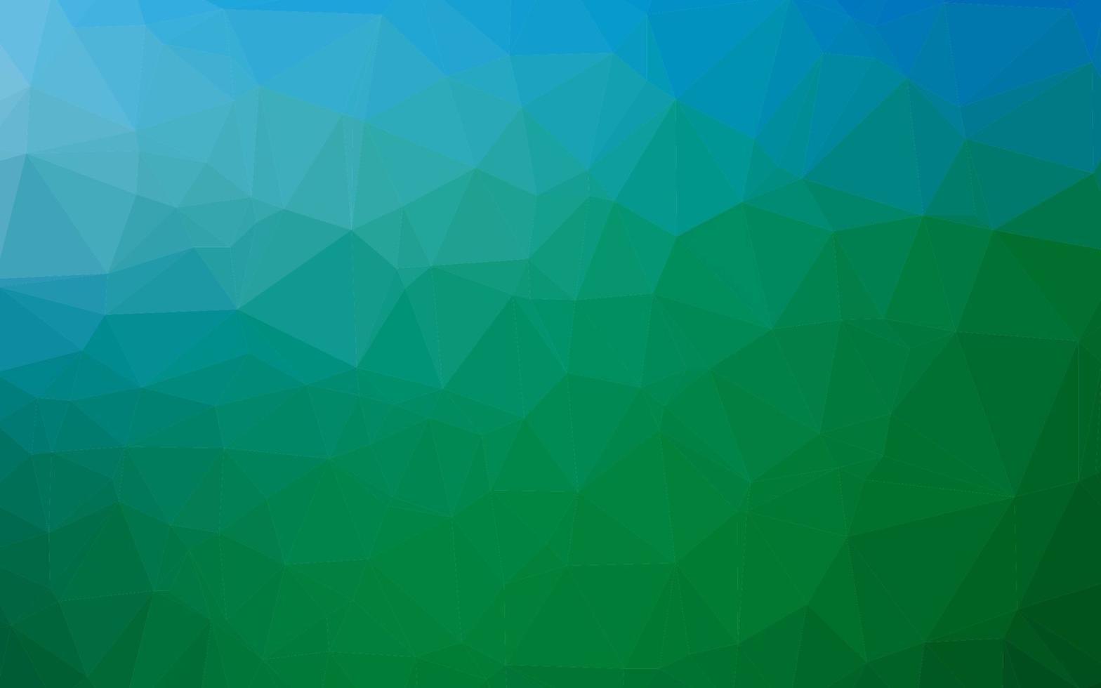 Light Blue, Green vector shining triangular background.