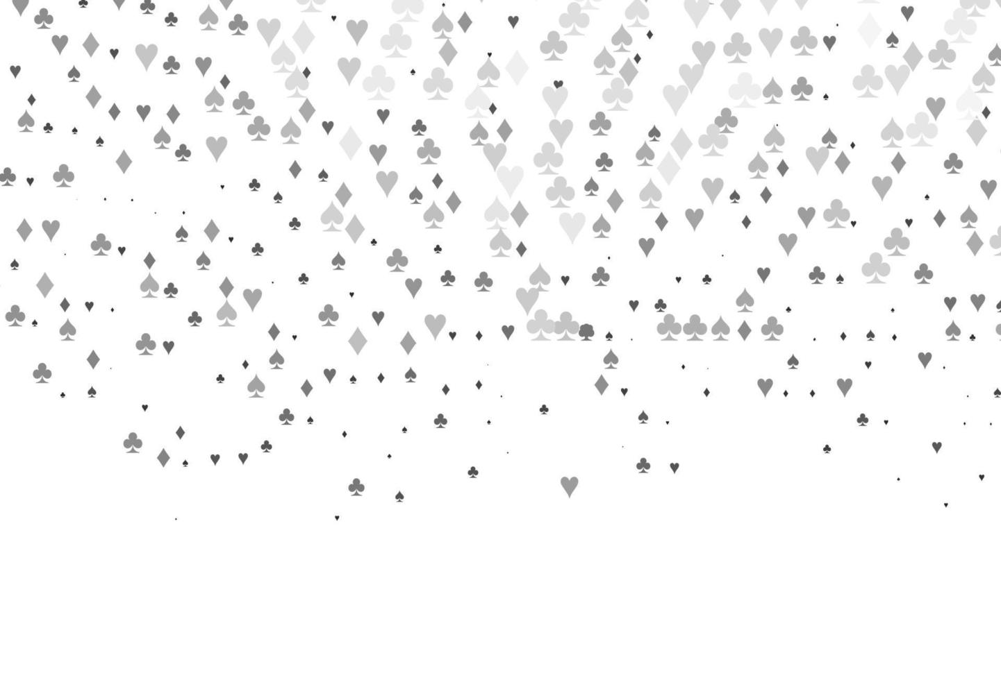 cubierta de vector gris plateado claro con símbolos de apuesta.