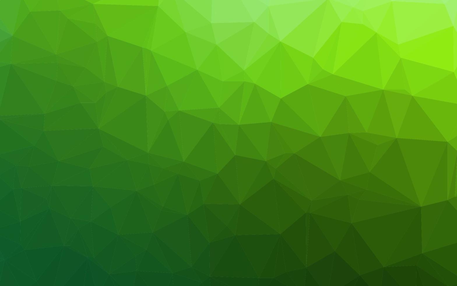 Light Green vector polygonal background.