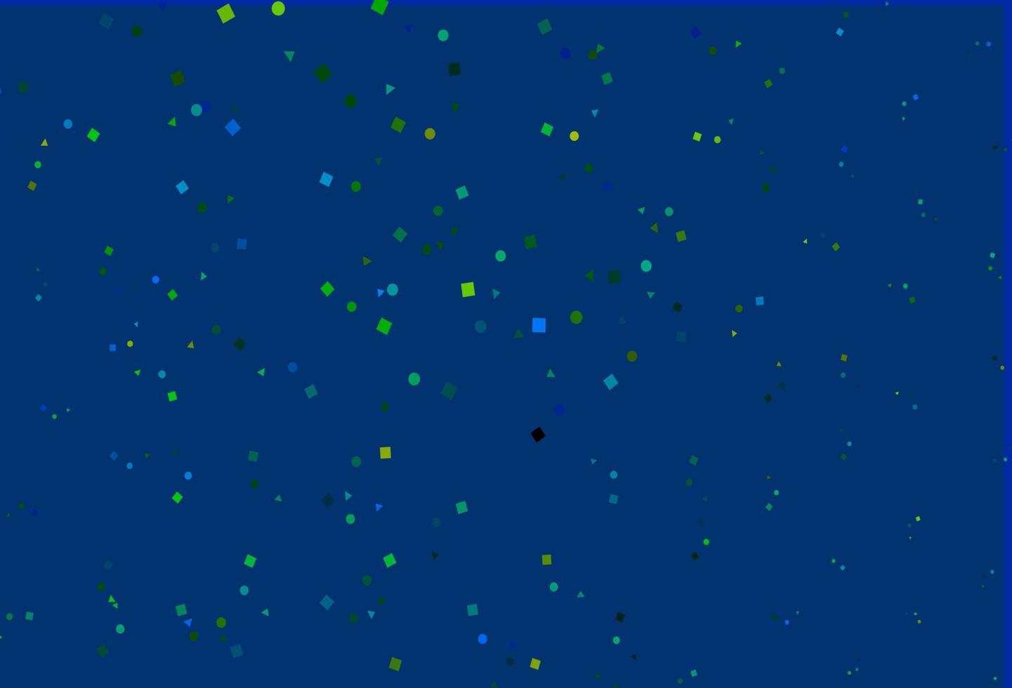 Light Blue, Yellow vector texture in poly style with circles, cubes.