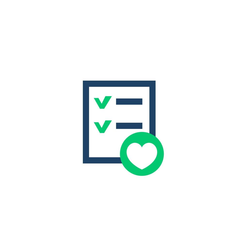 Wish list icon isolated on white vector