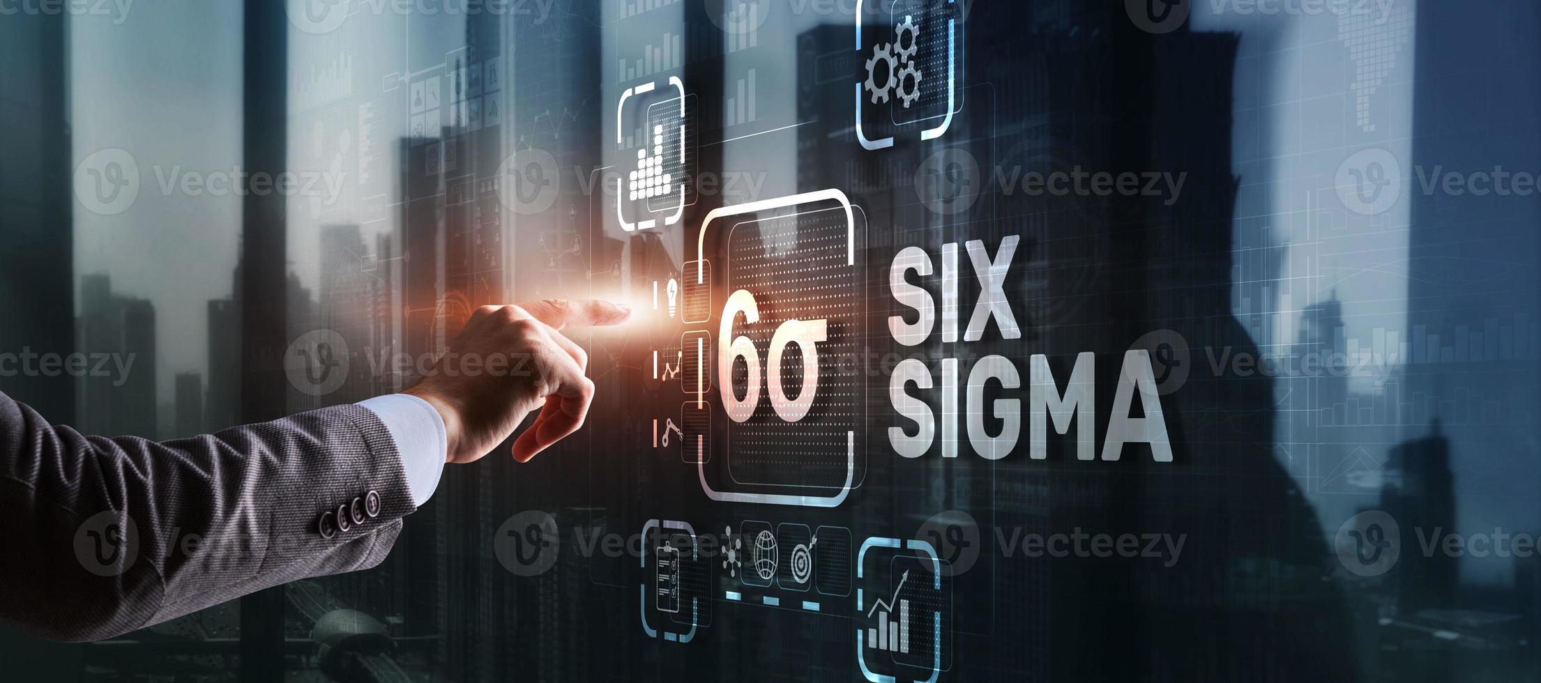 Six Sigma. Management concept aimed at improving the quality of work of an organization or a separate unit photo