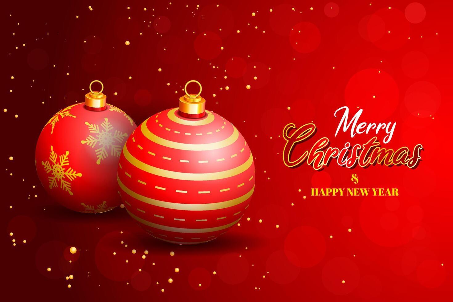 christmas balls vector background. 3d christmas balls vector illustration