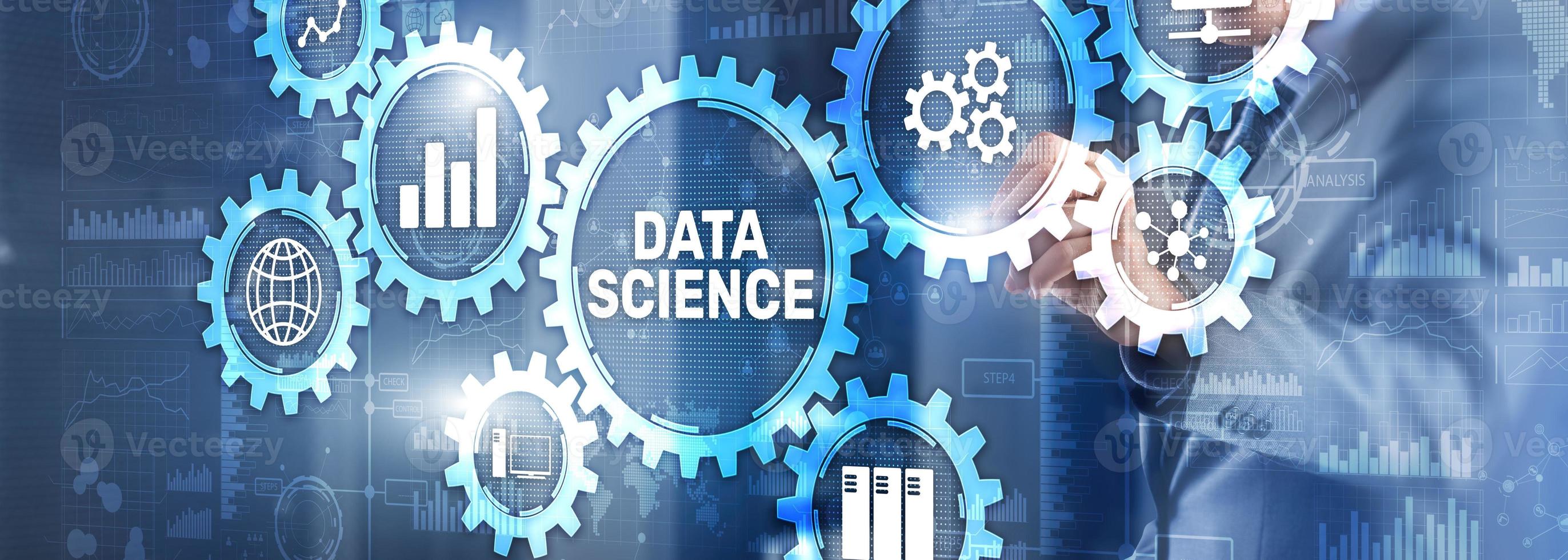 concepto de tecnología de internet de análisis de negocios de ciencia de datos foto