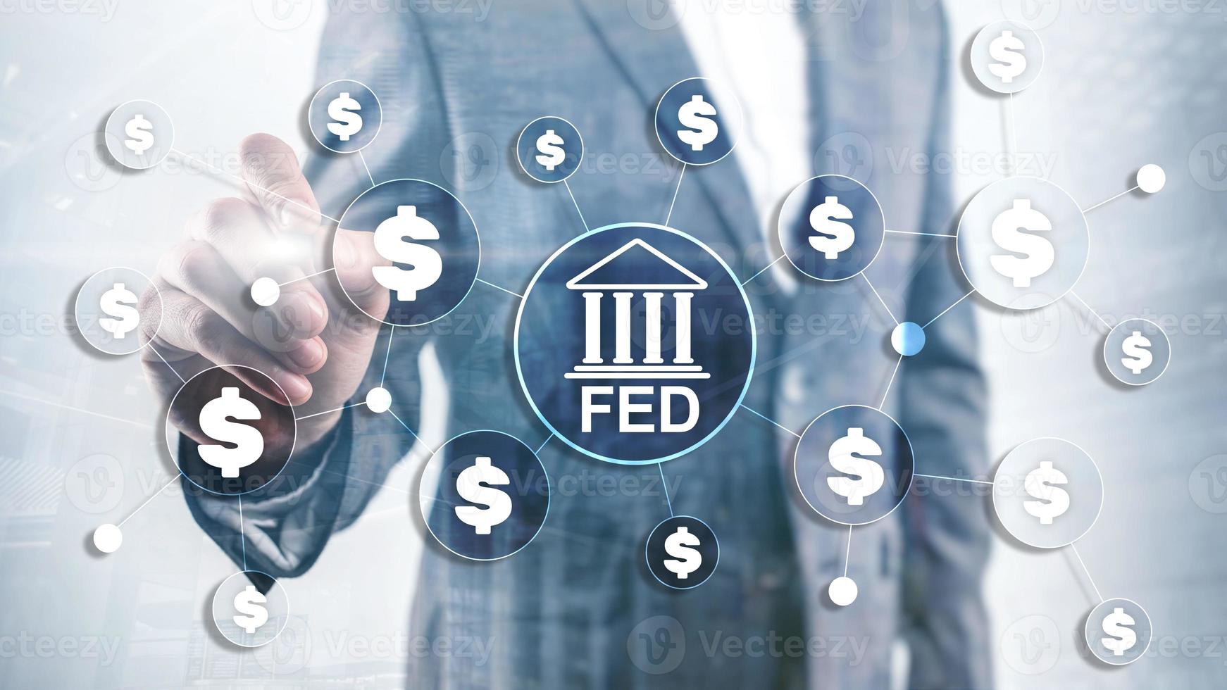 FED federal reserve system usa banking financial system business concept photo