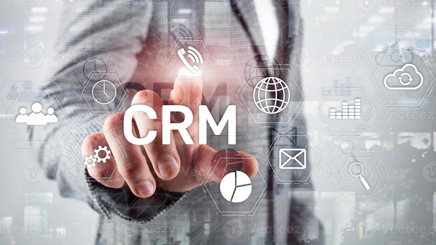 Business Customer CRM Management Analysis Service Concept. Relationship Management photo