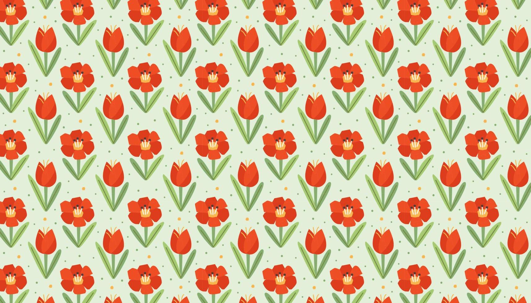 Poppy flower tulip natural pattern texture background banner spring blooming vector