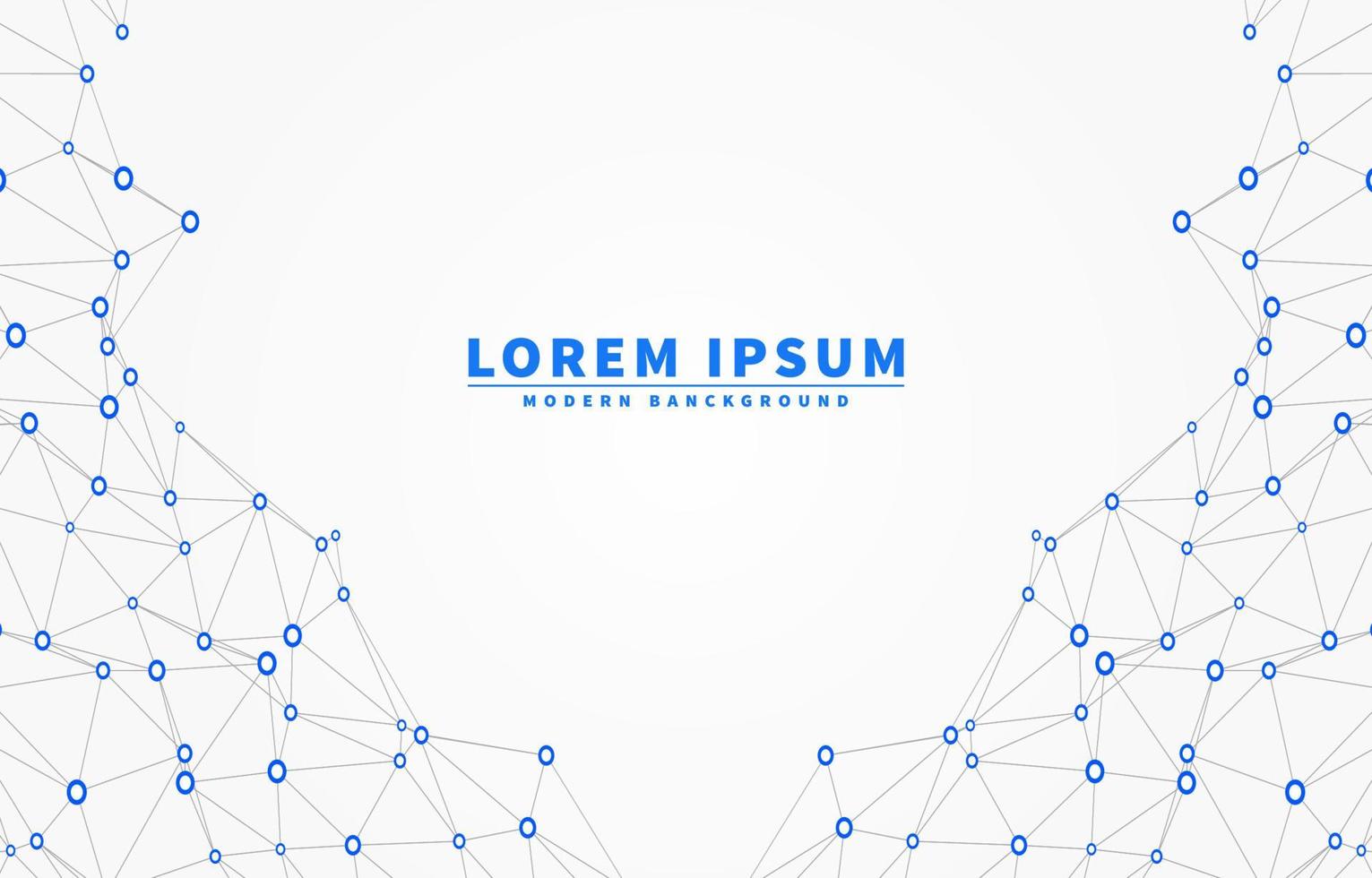 low poly digital network mesh lines background vector