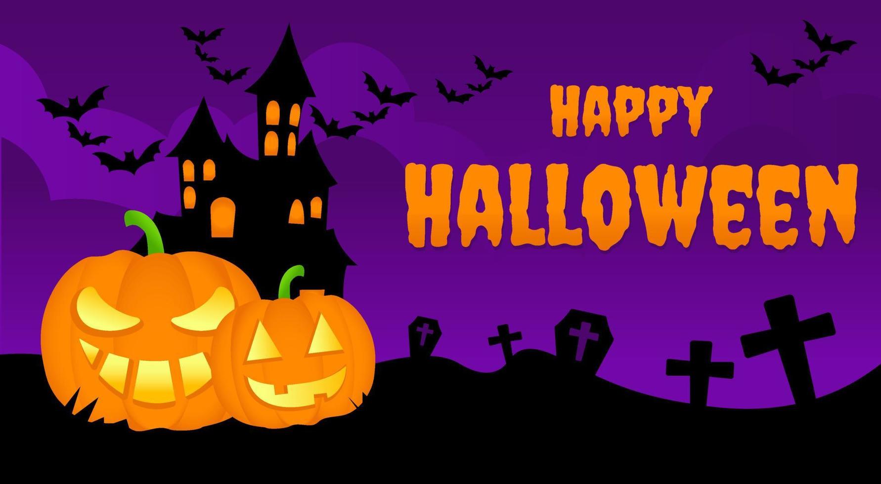 halloween banner design vector