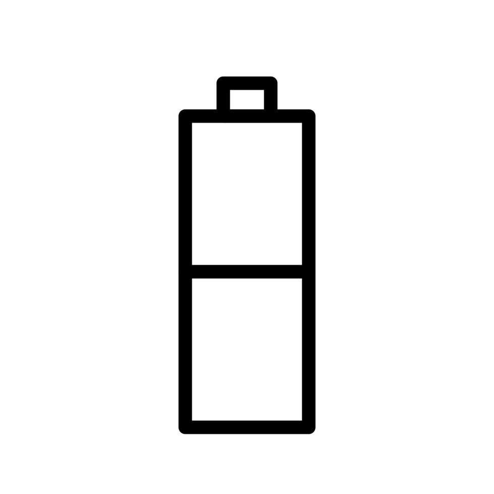 simple battery icon vector