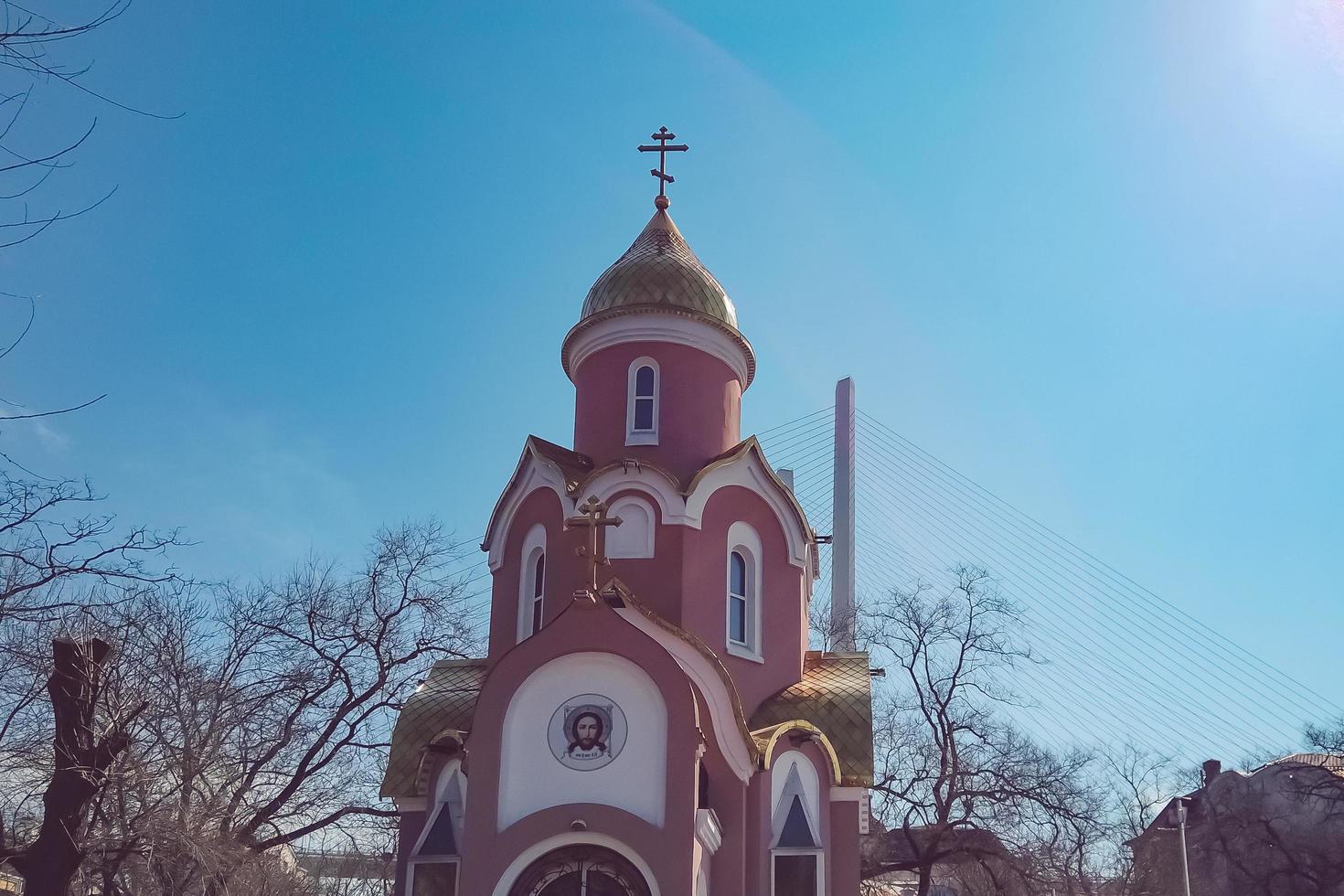 Church-chapel of St. Andrew the first-called landmark of the city. photo