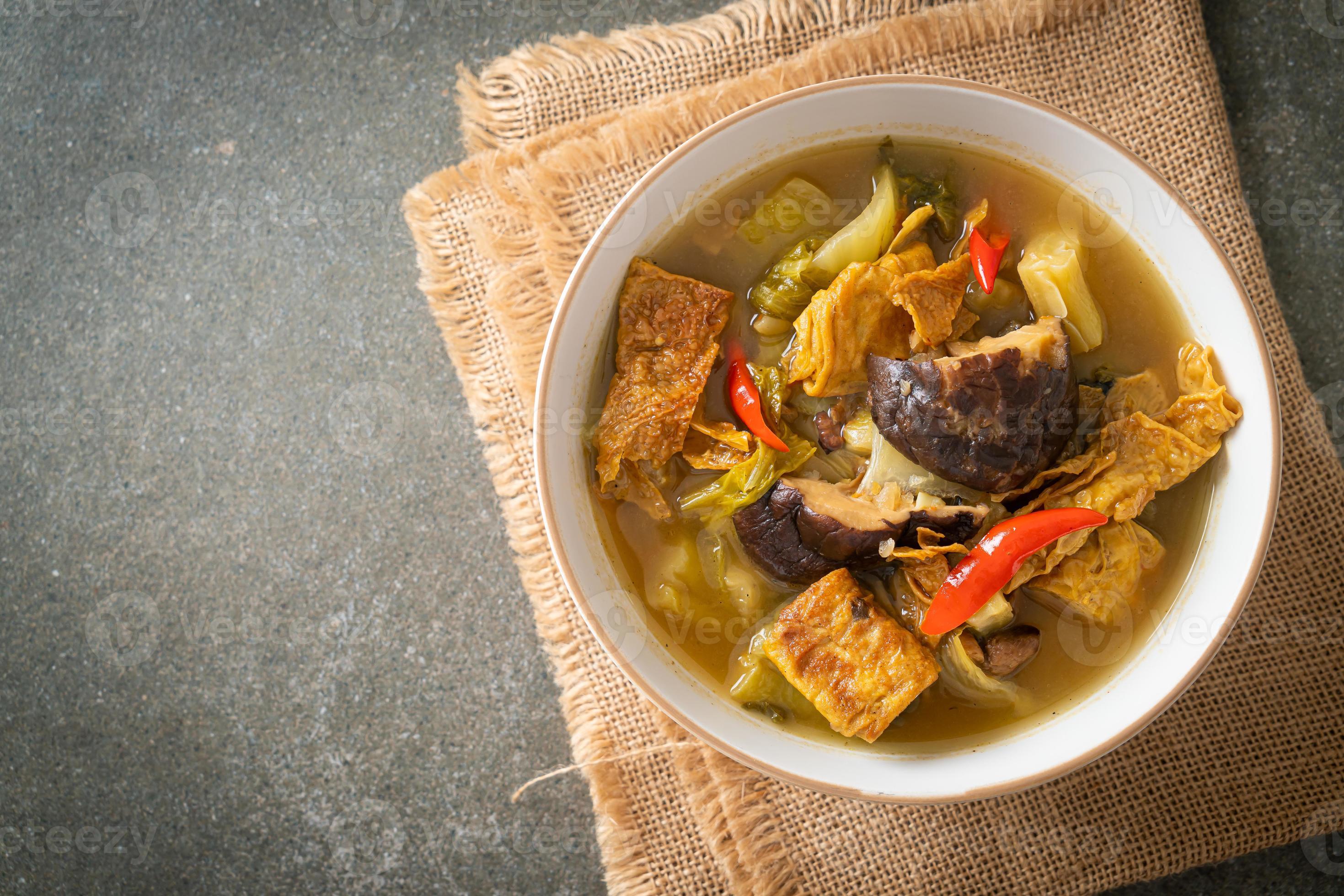 boiled pickled cabbage and bitter gourd soup 3736009 Stock Photo at