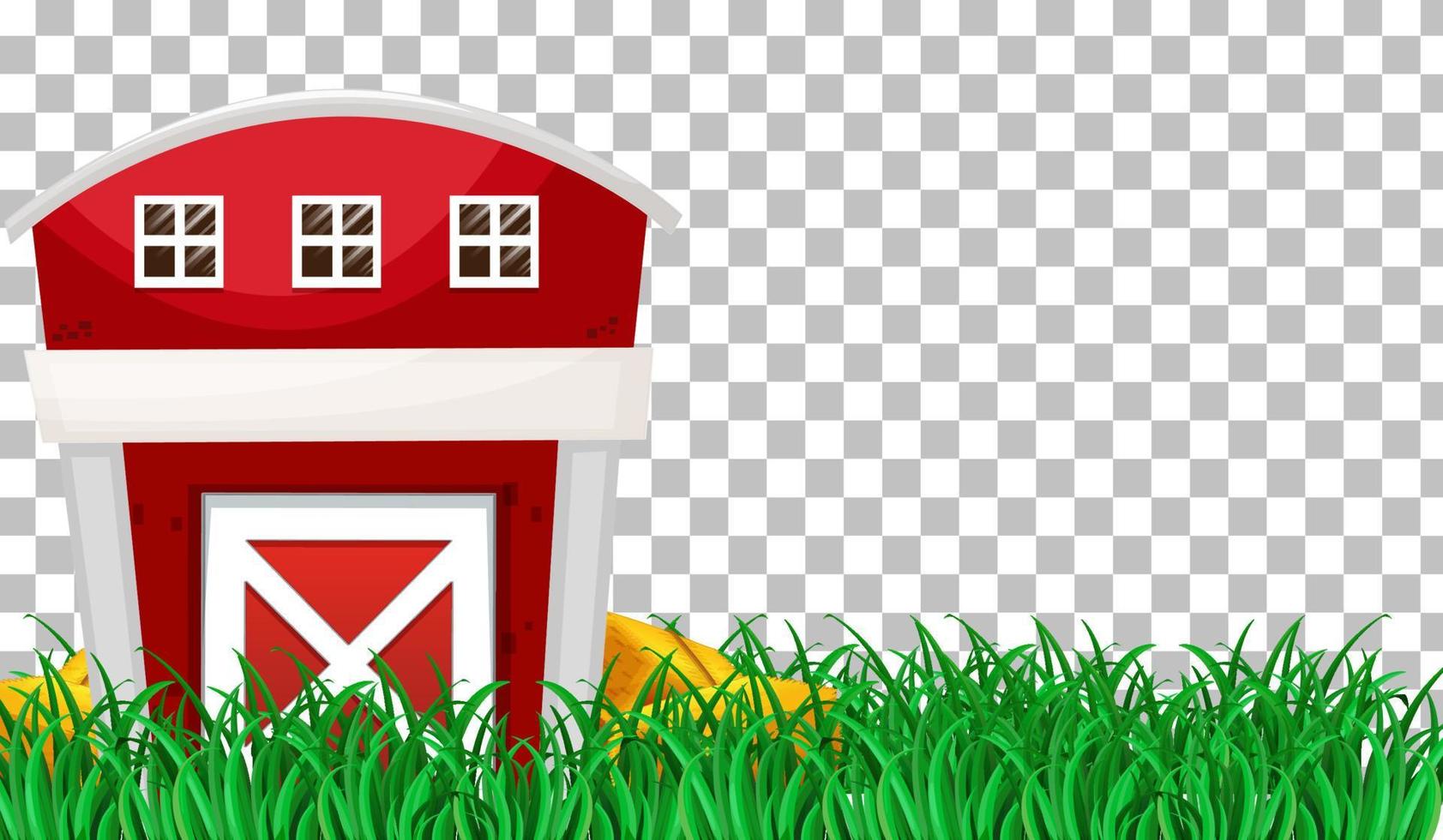 Barn or granary on grid background vector