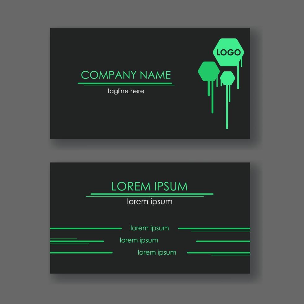 Layout of business cards. vector